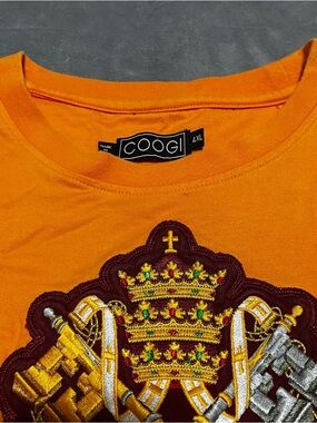 COOGI Orange Crest Embroidered Tee